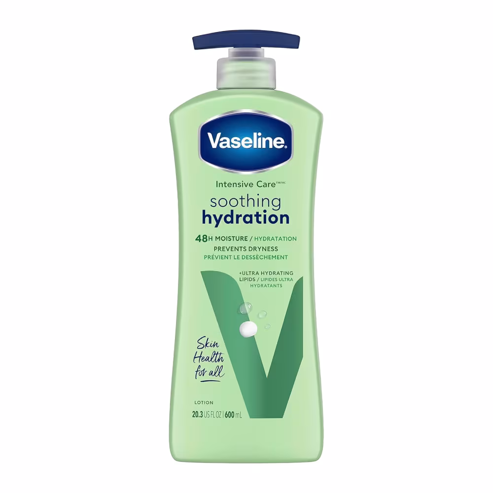 لوسیون بدن وازلین آبرسان رایحه آلوئه ورا hydration 600ml