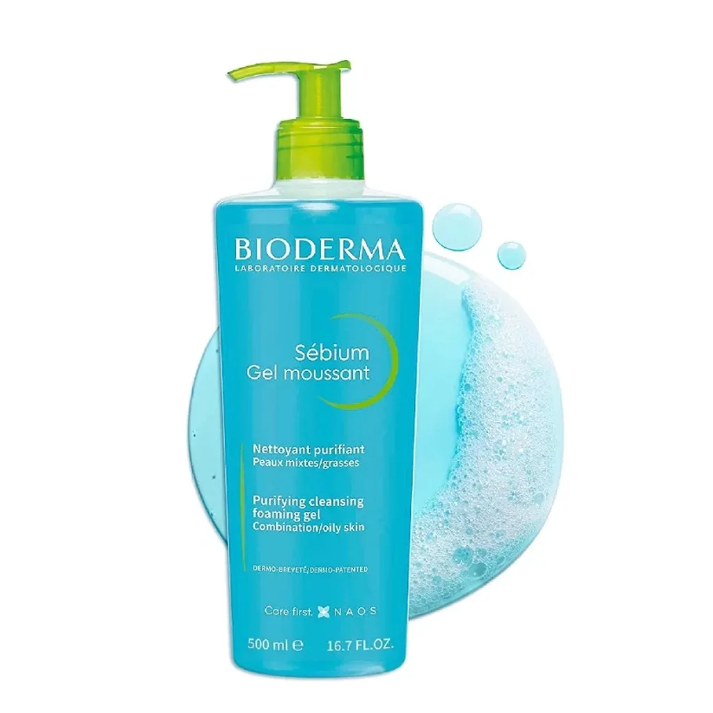 ژل شست و شوی صورت بایودرما مدل پوست چرب 200ml