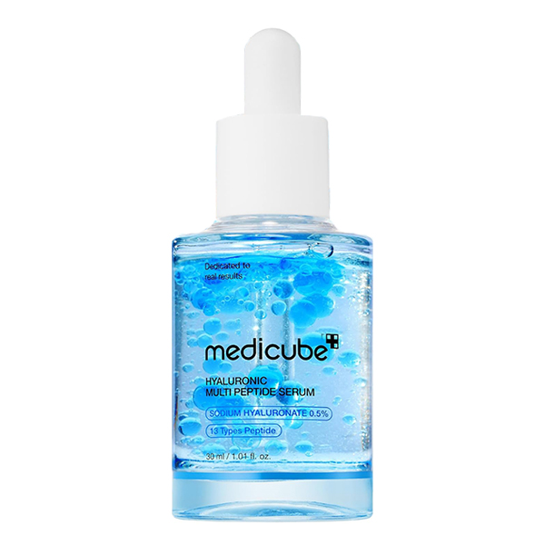 سرم مدیکیوب مدل آبرسان هیالورونیک اسید مولتی پپتاید 30ml